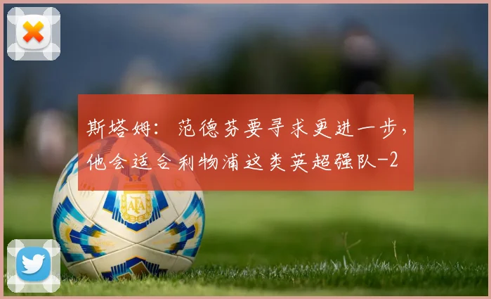 斯塔姆：范德芬要寻求更进一步，他会适合利物浦这类英超强队