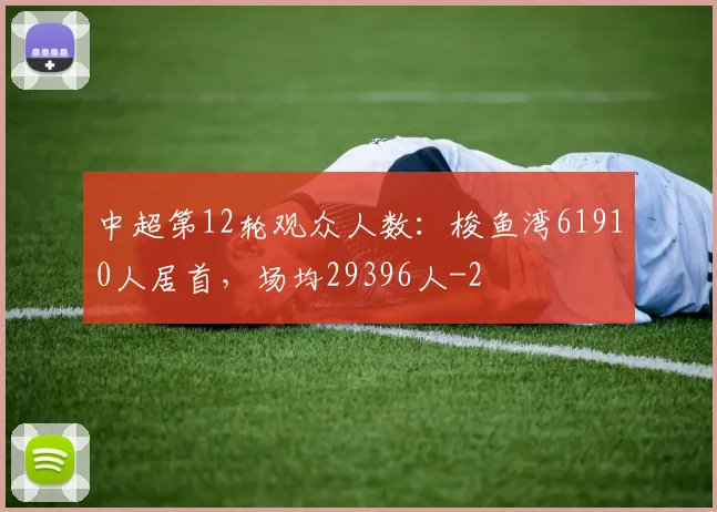 中超第12轮观众人数：梭鱼湾61910人居首，场均29396人